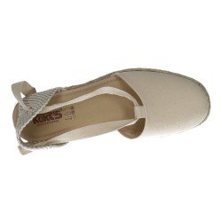 Esparteña Lazo Kokis Crudo para Mujer modelo 57311