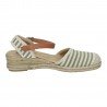 Esparteña Rayas Kokis Kaki para Mujer modelo 0732P