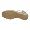 Esparteña Rayas Kokis Kaki para Mujer modelo 0732P