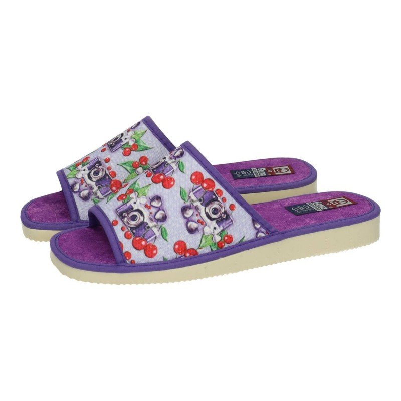 Zapatilla Cerezas Gema Garcia Malva para Mujer modelo 2101-2