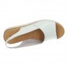 Sandalias de Piel Doctor Cutillas Blancos para Mujer modelo 37850
