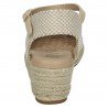 25M106 Esparteña de cuña color BEIGE