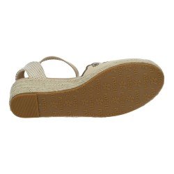 25M106 Esparteña de cuña color BEIGE
