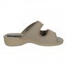 Sandalia Tela Ancho Doctor Cutillas Tostado para Mujer modelo 21741