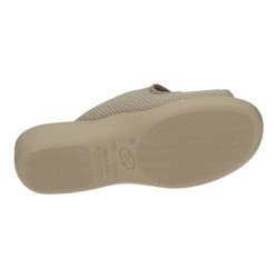 Sandalia Tela Ancho Doctor Cutillas Tostado para Mujer modelo 21741