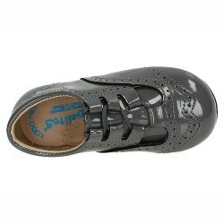 Mocasines Inglesitos Angelitos Grises para Niño modelo 1505