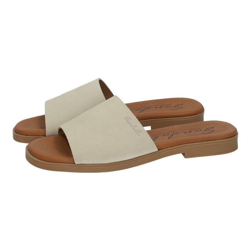 Sandalias Planas Sandali Beige para Mujer modelo M822
