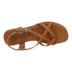 Sandalias Planas Sandali Cuero para Mujer modelo M801