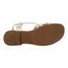 Sandalias Planas Sandali Platino para Mujer modelo M801