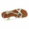 Sandalias Planas Sandali Platino para Mujer modelo M801