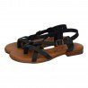 Sandalias Planas Sandali Negros para Mujer modelo M801