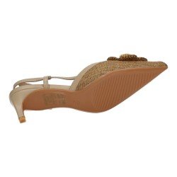 Zapato de Tacón Flor Day-Vine Shoes Kaki para Mujer modelo G30-9