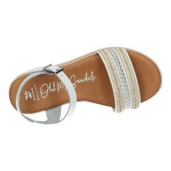 Sandalias de Piel Oh! My Sandals Blancos para Niña modelo 5779