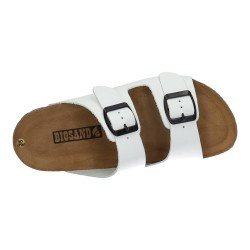 Sandalias de Piel Biosand Blancos para Mujer modelo 520015