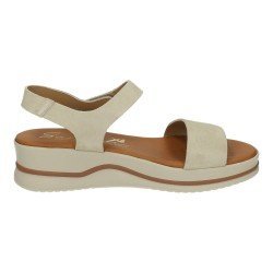Sandalias de Piel Sandali Beige para Mujer modelo M739