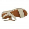Sandalias de Piel Sandali Beige para Mujer modelo M739