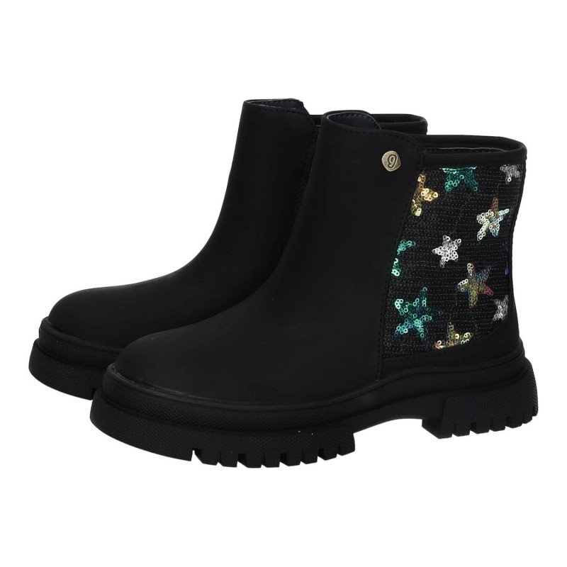 Bota Estrellas Garvalín Negros para Niña modelo 251565-A054
