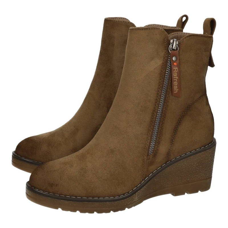 Botín Cuña Refresh Camel para Mujer modelo 171009