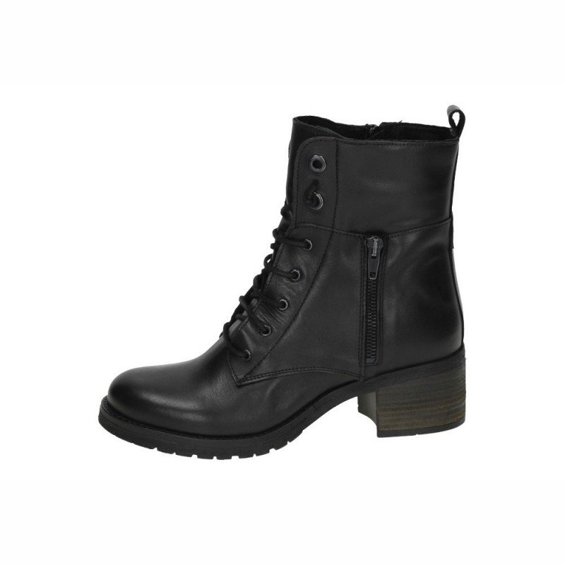 Botines de Piel Cumbia Negros para Mujer modelo 31138