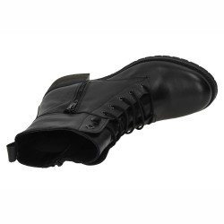 Botines de Piel Cumbia Negros para Mujer modelo 31138