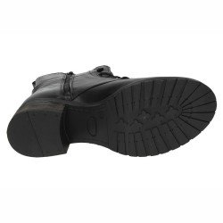 Botines de Piel Cumbia Negros para Mujer modelo 31138