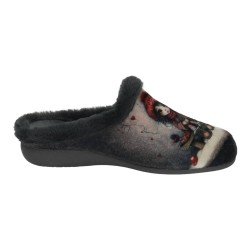 Zapatilla Niña Perro Gema Garcia Grises para Mujer modelo 7000-13