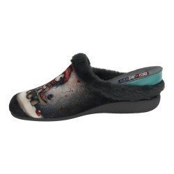 Zapatilla Niña Perro Gema Garcia Grises para Mujer modelo 7000-13