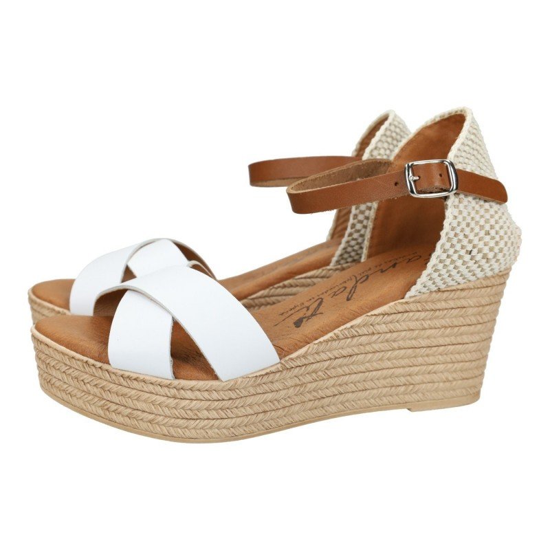 Sandalias de Cuña Sandali Blancos para Mujer modelo M704