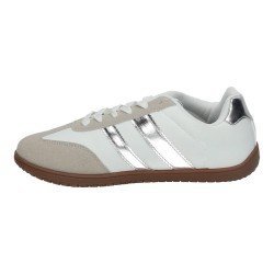 7-K840E Zapatillas Barefoot color BLANCO-PLATA