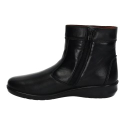 0352 Botines de Piel color NEGRO