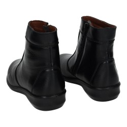 0352 Botines de Piel color NEGRO