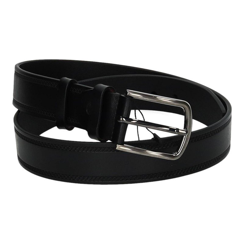 Cinturón de Piel Zapatop Negros para Hombre modelo 0656