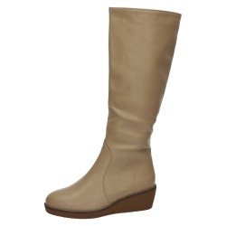 Botas Caña Alta Amor Amore Beige para Mujer modelo W1059