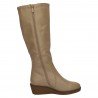 Botas Caña Alta Amor Amore Beige para Mujer modelo W1059
