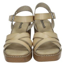 Sandalia de Tacón Refresh Beige para Mujer modelo 175171