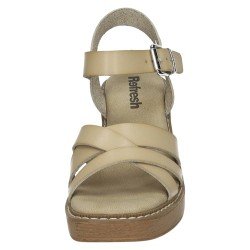 Sandalia de Tacón Refresh Beige para Mujer modelo 175171
