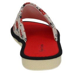 Zapatilla Mariquitas Garzon Rojos para Mujer modelo P400.168