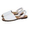 Menorquinas de Piel Made In Spain Blancos para Mujer modelo 969