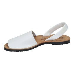 Menorquinas de Piel Made In Spain Blancos para Mujer modelo 969