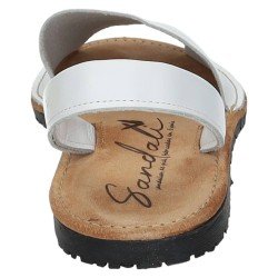 Menorquinas de Piel Made In Spain Blancos para Mujer modelo 969