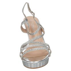Sandalia Brillos Tulipano Silver para Mujer modelo Ad3-L3580-01