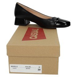 Zapato Tacones Bajos Casual Negros para Mujer modelo 14083