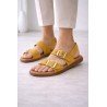 Sandalias de Piel Sandali Ocre para Mujer modelo M870-H5035