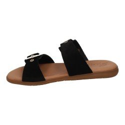 Sandalia de Piel Sandali Negros para Mujer modelo M870-H5035