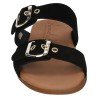 Sandalia de Piel Sandali Negros para Mujer modelo M870-H5035