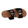 Sandalia de Piel Sandali Negros para Mujer modelo M870-H5035