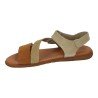 Sandalia de Piel Sandali Camel para Mujer modelo M1867-H5037