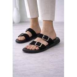 Barefoot Ajustable Sandali Negros para Mujer modelo M556-H5037