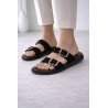 Barefoot Ajustable Sandali Negros para Mujer modelo M556-H5037