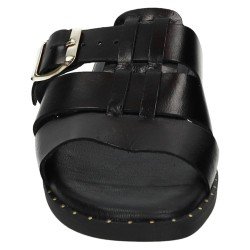 Sandalias de Piel Sandali Negros para Mujer modelo M864-H5032